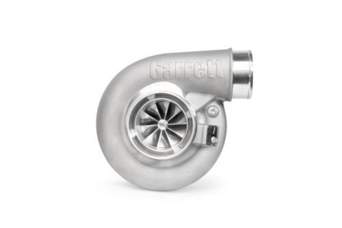 Garrett G42-1200c Super Core turbo, standard rotation, front angle showing compressor wheel and housing