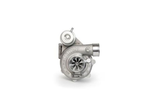 Garrett GBC20-300 Club Line turbocharger, side view showing compressor wheel, wastegate actuator and T25 flange