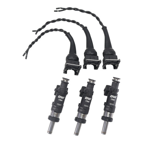DeatschWerks 850cc fuel injectors, set of 3 with wiring harness connectors, for GR Yaris/Corolla