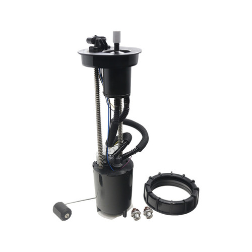 DeatschWerks fuel pump module for Can-Am Maverick X3, with lock ring, hardware, and fuel level sensor