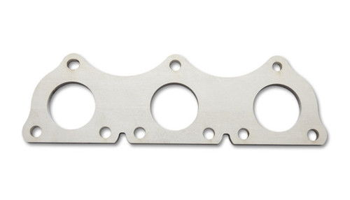 Vibrant exhaust manifold flange for Audi 2.7T, 3/8in thick stainless steel, three round ports, six bolt holes