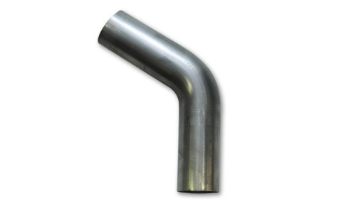 Vibrant 1.5in T304 stainless steel 60 degree mandrel bend tube, brushed metal finish