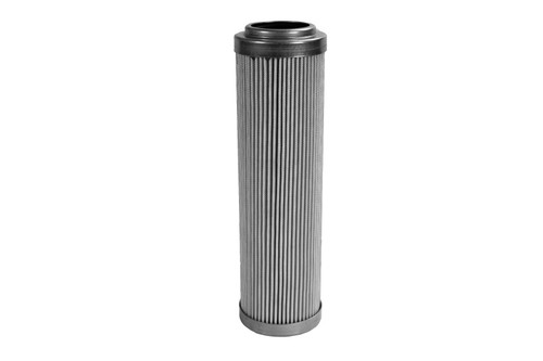 Aeromotive 10 micron Microglass filter element for 12364, front view showing pleated cylindrical body and threaded end cap.