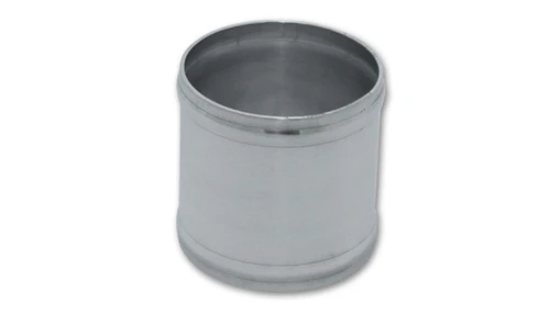Vibrant aluminum joiner coupling, 2.25in tube O.D., shown at a front angle on a plain background