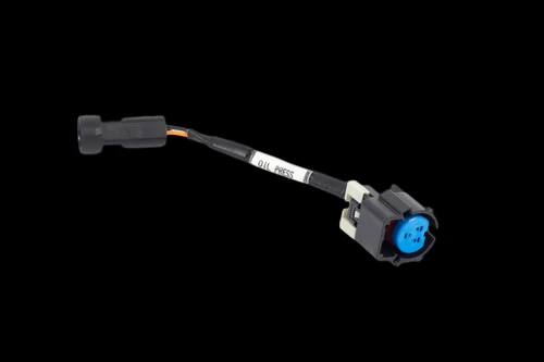 Haltech Nexus Rebel LS Gen IV oil pressure sensor adaptor harness with blue 3 pin connector