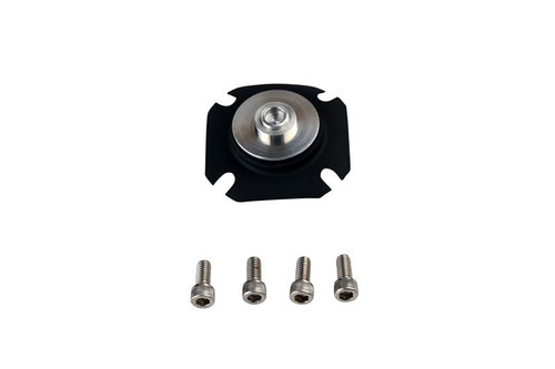 Aeromotive EFI Regulator Repair Kit, black diaphragm with metal cap and four hex socket screws below