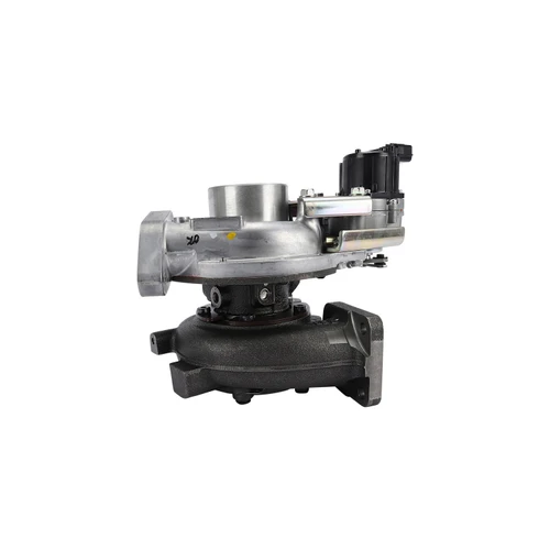 IHI F58VED-S0026B turbocharger, side angle view showing compressor housing, actuator, and mounting flange