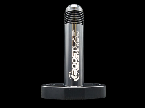 BL Billet T3/T4 Extended Turbo Oil Drain Flange (-10 AN) BLACK EDITION