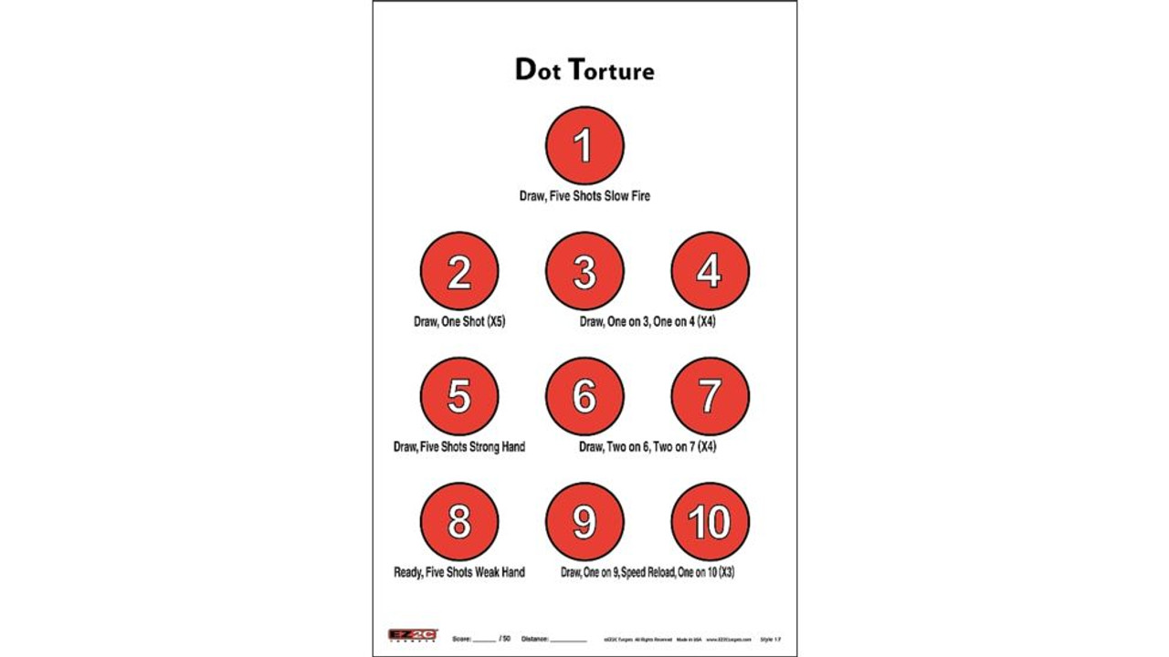 EZ2C Targets Style 17 11X17 25 Pack - Webb's Sporting Goods