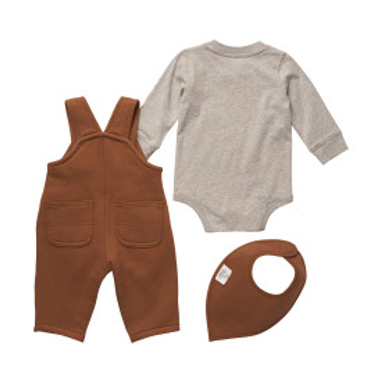 Carhartt Kids 3-Piece Long Sleeve Graphic Bodyshirt, Bib & Fleece ...