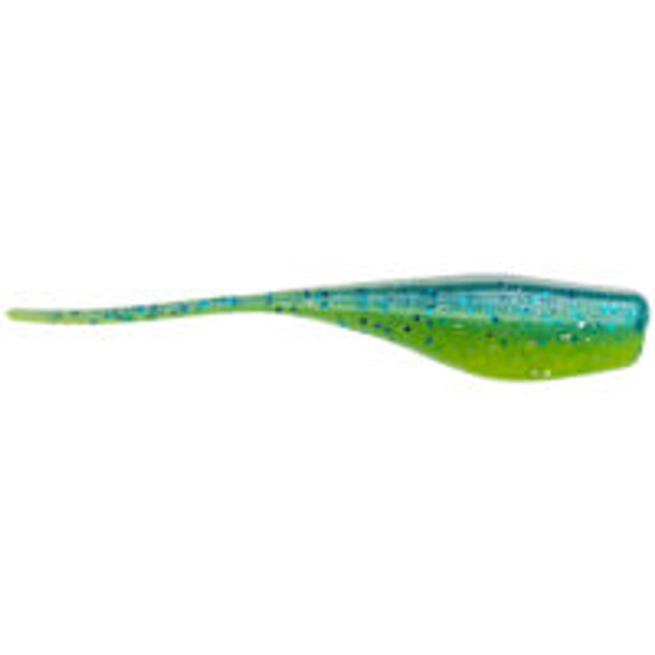 Strike King Mr. Crappie Scizzor Shad - Tuxedo Black / Chartreuse