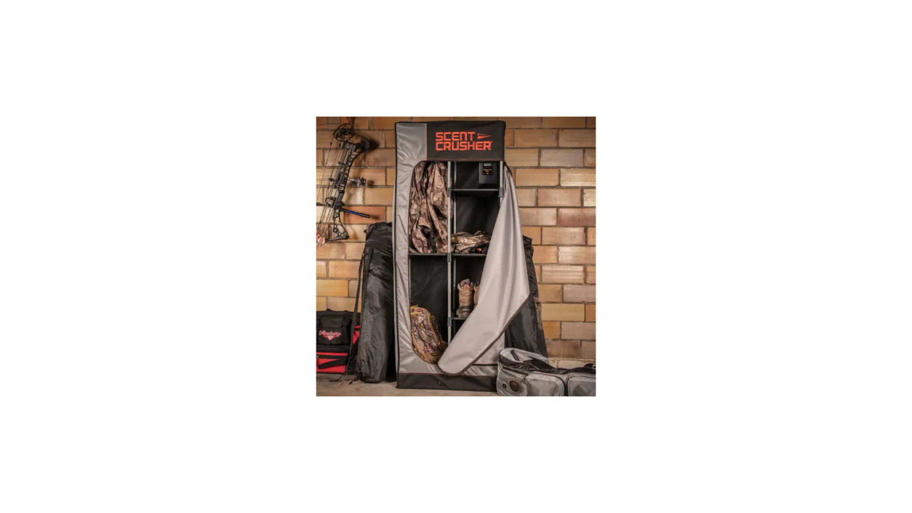Scent Crusher Halo Series Locker Lite - Armoire De Chasse Facile à Assembler, élimine Les Odeurs Sur Les Vetements Et Equipements De Chasse Comprend Un Generateur Dozone Sans Entretien
