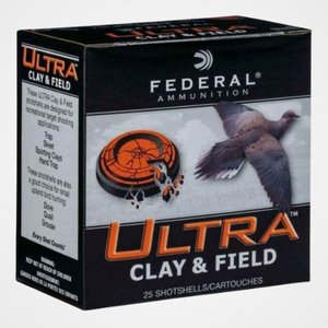 Federal Ultra Clay & Field 12 Gauge Ammo 2.75" #6 Shot 1 1/8oz 25-Round Box