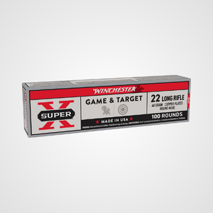 Winchester Ammo Super X 22LR 40gr Super Speed Round Nose Copper Plated 100 Rounds