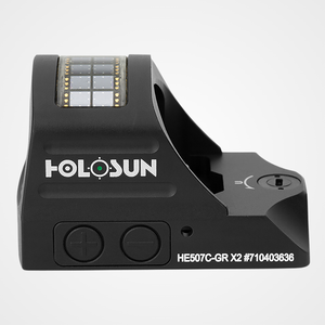 Holosun 507 Black Anodized 1 x 0.63" x 0.91" 2 MOA Green Dot/32 MOA Circle Multi Reticle