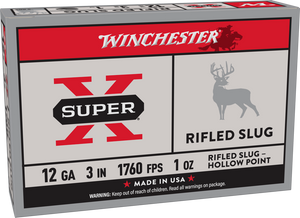 Winchester 12G 3" Super X 1 Oz Rifled Slug Hollow Point