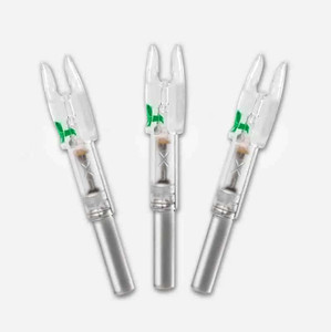 Halo Optics DoubleTake Archery Halo Nock Lighted 3 Pack Micro Green (.165″-.166″)