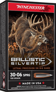 Winchester Ballistic Silvertip 30-06Springfield 150gr Rapid Controlled Expansion Polymer Tip 20 Rounds