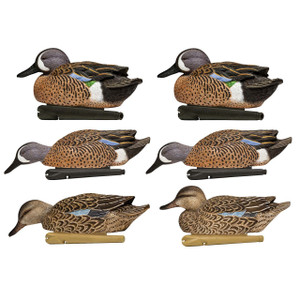 Avian X Topflight Blue-Winged Teal Floating Duck Decoys 6-Pack