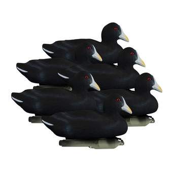 Higdon Standard Coots Foam-Filled Duck Decoys, 6 Pack
