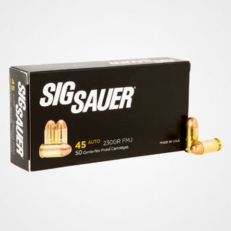 Sig Sauer Elite Ball 45ACP 230gr Full Metal Jacket 50 Per Box
