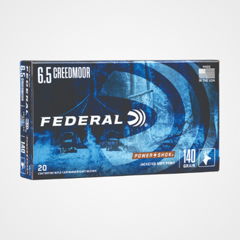 Federal Power-Shok 6.5 Creedmoor 140gr Jacketed Soft Point 20 Rounds
