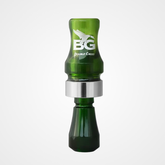 Buck Gardner Double Cross Poly Double Reed Duck Call Camo Green