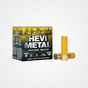 HEVI-Metal HEVI-Metal Longer Range 20Gauge 3" 1oz 2Shot 25 Shells