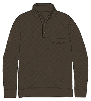 Prairie Oaks Waterfowl Waxed Quilted Pullover