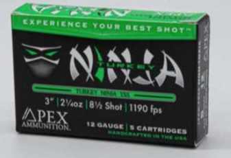 Apex Turkey Ninja Tss 12 Gauge 3 " 2- 1/2oz 8.5 Shot | 5 Rounds