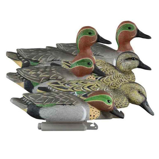 Higdon Standard Green-Winged Teal Foam Filled Duck Decoys 6-Pack