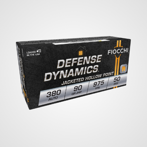 Fiocchi Defense Dynamics 380 ACP 90gr Jacketed Hollow Point 50 Rounds