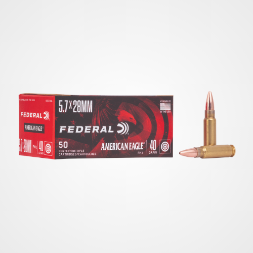 Federal American Eagle Handgun 5.7x28mm 40gr Full Metal Jacket 50 Rounds