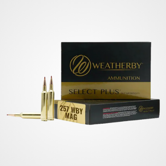 Weatherby Select Plus 257 Weatherby Magnum Ammo 115 Grain Nosler Ballistic Tip Polymer Tip Box of 20