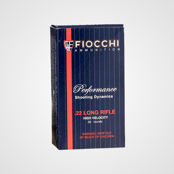 Fiocchi Field Dynamics High Velocity 22LR 40gr Copper Plated Solid Point 50 Rounds