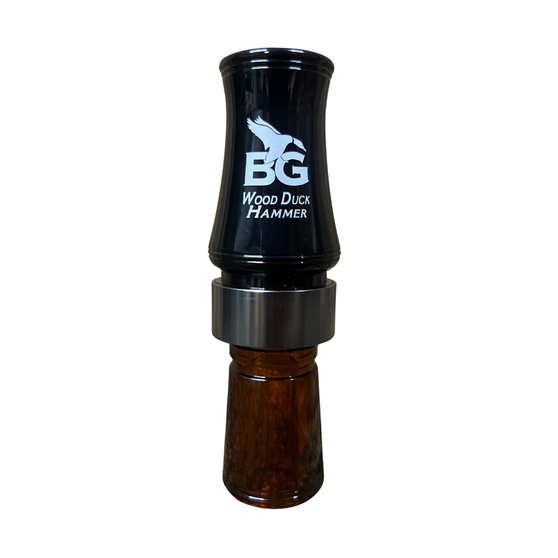 Buck Gardner Poly Wood Duck Hammer Duck Call – Black/Bourbon