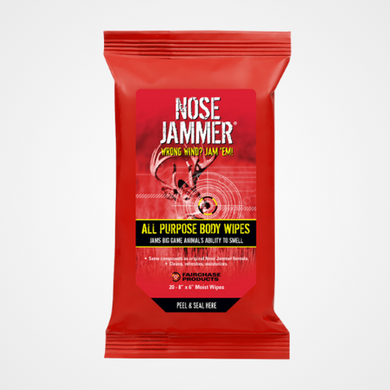 Nose Jammer Body Wipes 20 pk.