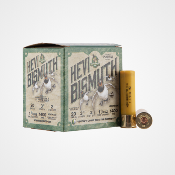HEVI-Shot HEVI-Bismuth 20Gauge 3" 1 1/8oz Bismuth 2Shot 25 Shells