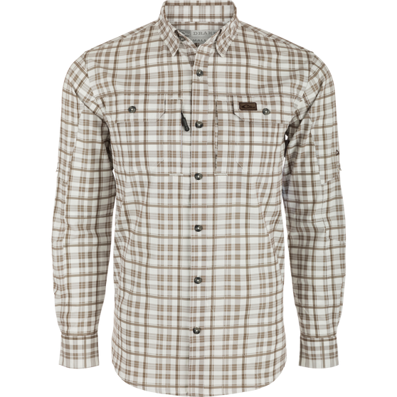 Drake Hunter Creek Window Pane Plaid Shirt Long Sleeve