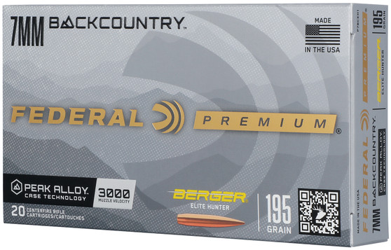 Federal BackCountry 7mm BC 195gr 20 Per Box