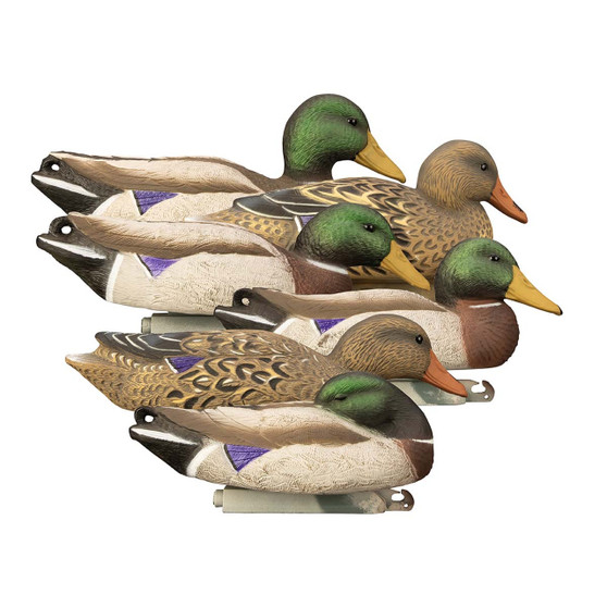 Higdon Full-Size Mallard Duck Decoys, 6 Pack