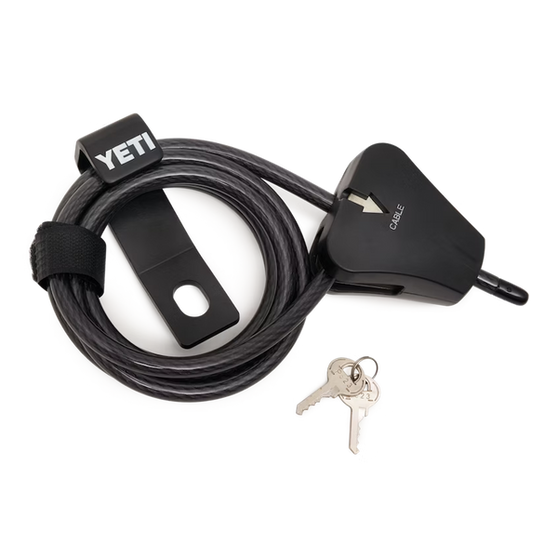 YETI Security Cable Lock & Bracket