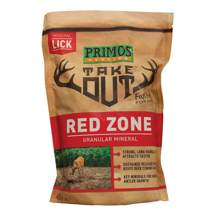 Primos Take Out Red Zone Granular Mineral 4.5 LB Bag