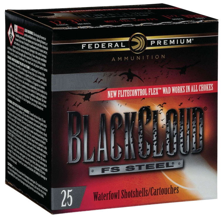 Federal Black Cloud FS Steel 12 Gauge 3" 1 1/4 oz 25 Rounds