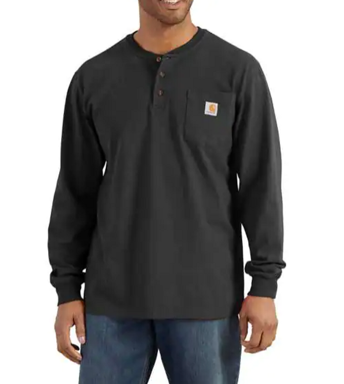 Carhartt Loose Fit Heavyweight Pocket Henley Tee