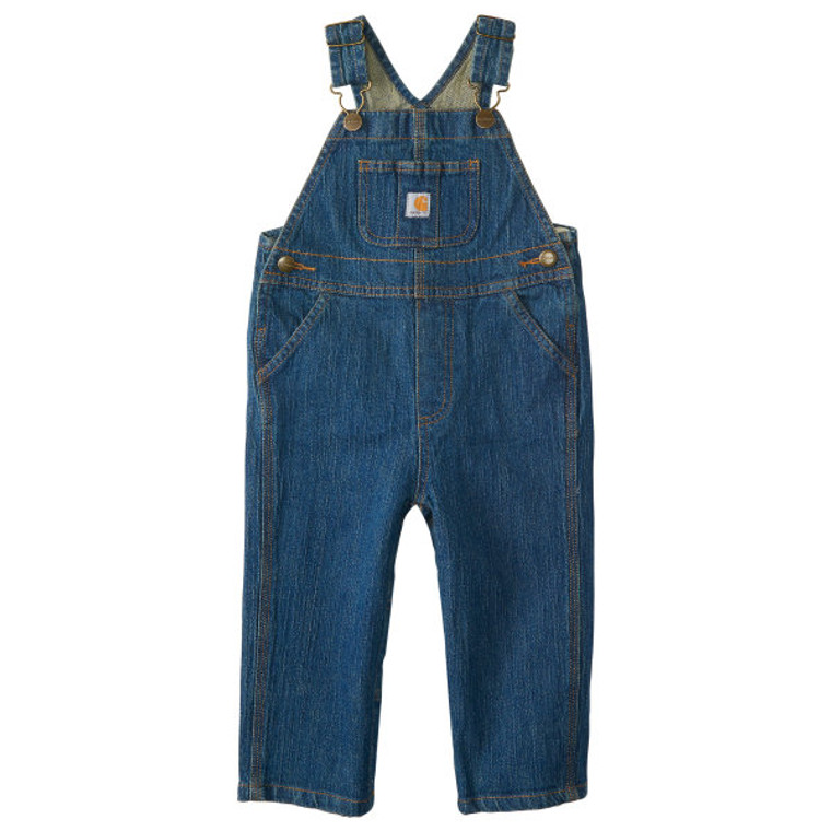 Carhartt Kids Denim Bib Overall Medium Wash Youth