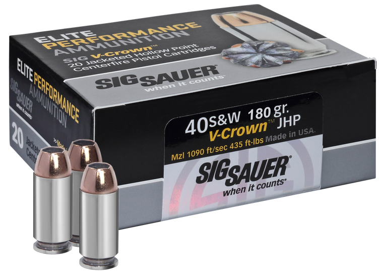 Sig Sauer Elite V-Crown 40 S&W 180 Grain 20 Rounds