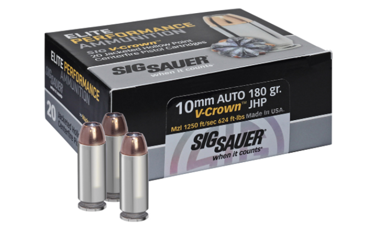 Sig Sauer Elite V-Crown 10mm Auto 180 Grain 20 Rounds