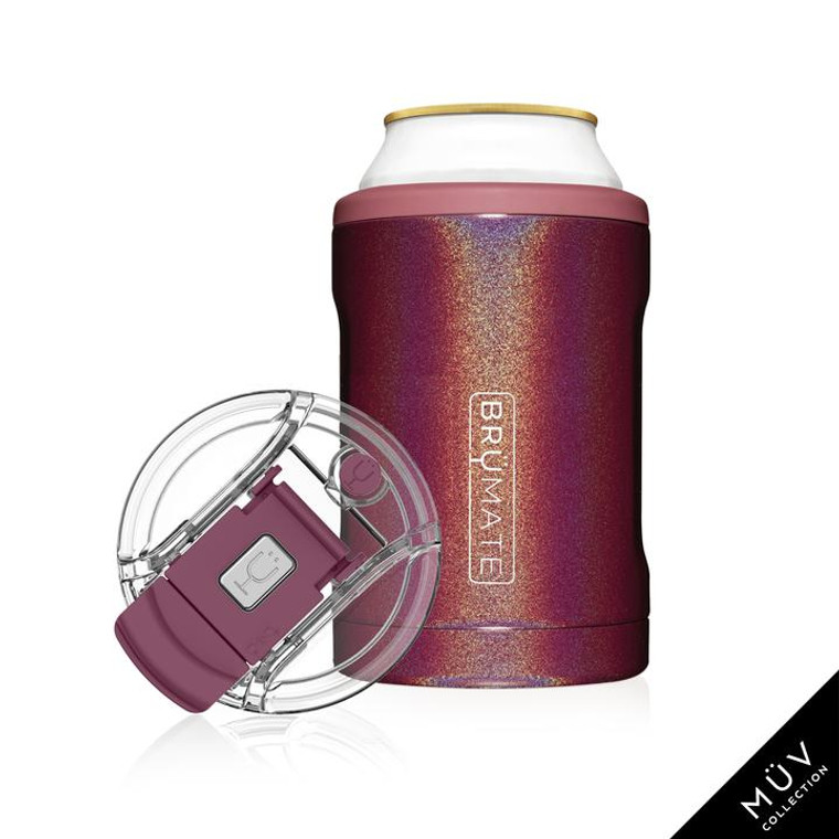 Brumate Hopsulator Duo 2-In-1 Glitter Merlot