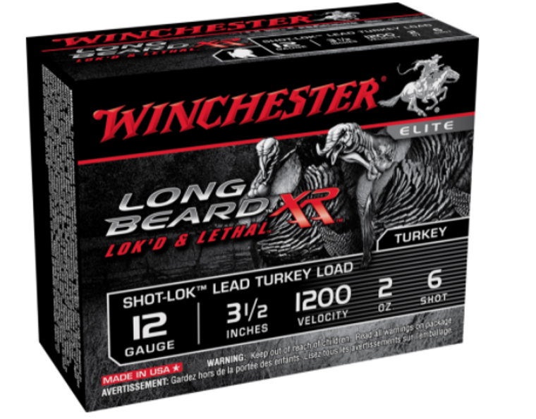 Winchester Long Beard XR Shot-Lok 12 Gauge 3 1/2" #6 Shot 10 Rounds